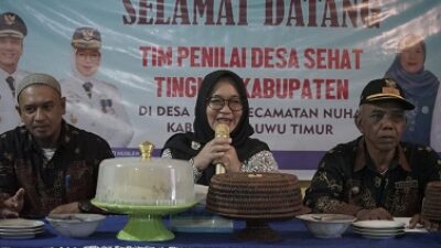 Wabup Puspa Husler Tutup Penilaian Desa Sehat di Desa Nuha