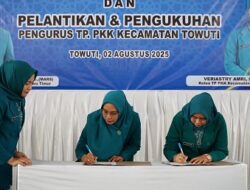 Ani Nurbani Lantik Ketua TP PKK Kecamatan Malili, Towuti, dan Nuha