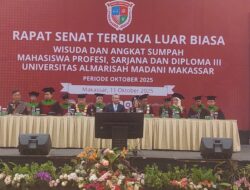 Universitas Almarisah Madani Makassar Kukuhkan 204 Wisudawan, Guru Besar Farmasi UGM Berikan Orasi Ilmiah